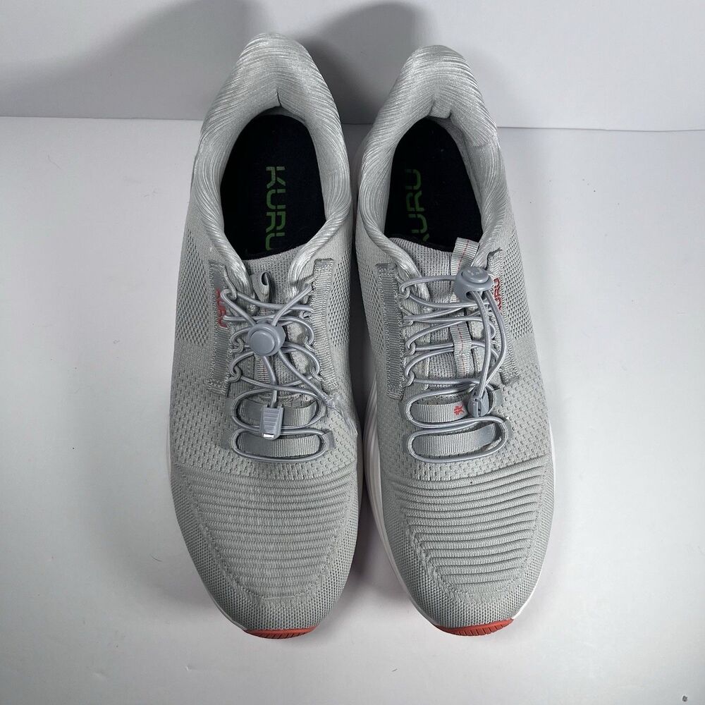 Kuru Atom Quick Lace Gray Comfort Athletic Shoes Sneakers Men's Size 13 - Picture 6 of 8